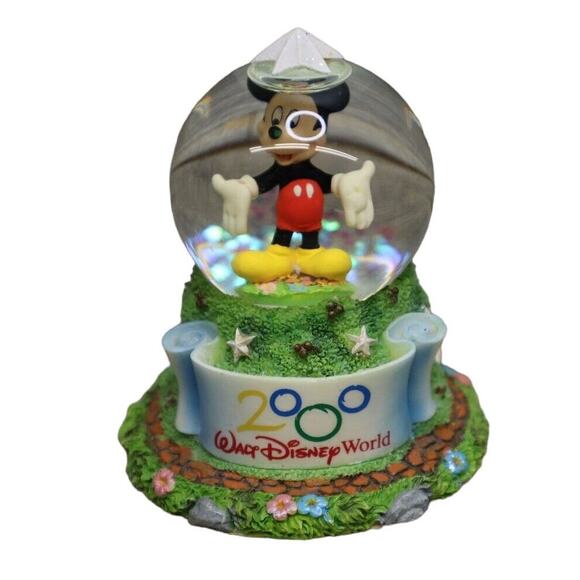 Walt Disney World 2000 Mickey Mouse Snow Globe Souvenir Collectible - Picture 1 of 13